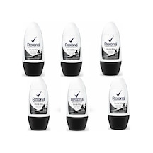 Rexona Invisible Black+White Kadın Roll-On Deodorant 50 ML x 6