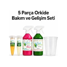 Orkide Bakım Seti Saksı Keiki Macunu Köklendirme Jeli Power Mix Bloom 5 Parça 1 L