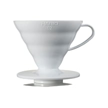 V60 02 Dripper, Kahve Damlatıcı, Beyaz Plastik Aeropress
