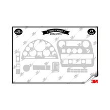 Ford Cargo Manuel 2004-2015 Torpido Konsol Trim Göğüs Maun Kaplama Set 21 Parça Gümüş