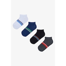 Penti Erkek Çocuk Bright Stripe 4lü Patik Çorap Çok Renkli