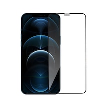 Apple Uyumlu   iPhone 12 Pro Tam Kaplayan Temperli Ekran Koruyucu Cam