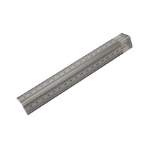 Lemestar Paslanmaz Çelik T Tipi Delikli Ölçüm Cetveli - Ahşap İşleme Ve Markalama İçin Hassas Ölçüm Aleti