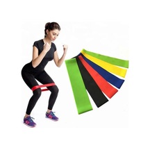 Aerobik Band Latex Aerobik Bandı Pilates Yoga Lastiği 5'li Set Çok Renkli