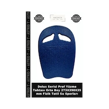 Delux Serisi Prof Yüzme Tahtası Orta Boy 273x390x35 Mm Fizik Tatil Su Sporları Mavi