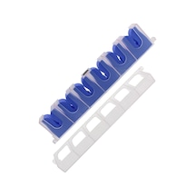 6 Olta İçin Olta Rafı Duvara Monte Olta Kamışı Depolama Raf Standı Tutucu - Mavi