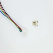 Sanec 2,54mm 4 Pin 2510 Kablolu Dişi Konnektör + 180d Erkek Pcb Tipi 20cm - 0,25mm - Çift Taraflı