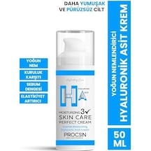 Procsın Yoğun Nemlendirici Hyaluronic Krem, Derinlemesine Nemlendirme & Cilt Bariyeri Güçlendirme, Canlandırıcı & Besleyici Günlük Bakım, 50 Ml