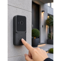 Hd Kameralı Akıllı Kapı Zili Çift Yönlü Sesli Wi-fi Görüntülü Kapı Zili