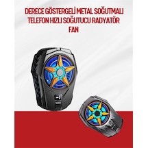 Oyunlar İçin Telefon Soğutucu 65-85 Mm Uyumlu, Dijital Ekranlı Çok Renkli