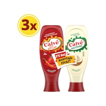 Acılı Ketçap 610 G Mayonez Yağı Azaltılmış 540 G 2'li Set X3 Adet