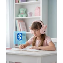Mey İthalat Şarjlı Tavşan Tasarımlı Kablosuz Bluetooth Kulaklık Stereo Ses Ve Hafıza Kart Destekli