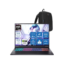 Acer Nitro 18 AI AN18-61-R1VS NH.QYHEY.001F13 Ryzen AI 9 365 48 GB 1 TB SSD RTX5060 18" Free Dos Dizüstü Bilgisayar + Çanta