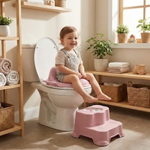 Zvnm Pembe Kulplu Çocuk Klozet Adaptörü Zcv12 3842586
