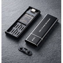 Nbtech Nb-m2001 M.2 Nvme Ssd Kutusu Usb 3.1 10gbps Type-c Yüksek Hızlı Harici Disk Kutusu