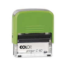 Colop Prınter C40 Yeşil Kasa Siyah Keçe - 23 x 59 MM