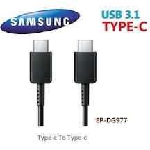 Samsung Uyumlu Note 10 / S10 Type-c To Type-c Şarj Ve Data Kablosu Ep-dg977 Senalstore - Jack Black Siyah