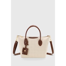Housebags Retro Vintage Suya Dayanıklı Soft Kahverengi Niş Tasarım Çapraz Askılı Çanta Soft Kahverengi