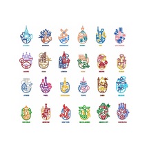 Başkentler Sticker Set 5 24 Parça Telefon, Tablet, Defter, Laptop Sticker