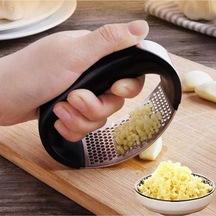 Dancemonkey Paslanmaz Çelik Sarımsak Baskı Ayağı Manuel Sarımsak Aletleri Gümüş