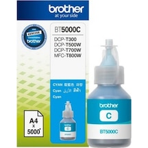 Brother BT5000C Cyan Mavi 5.000 Sayfa Şişe Mürekkep DCP-T300-310-500-510-700-710 MFC-T800-810