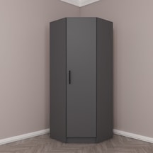 Kale Tek Kapaklı Köşe Zincir Dolap Antrasit - 210cm Antrasit