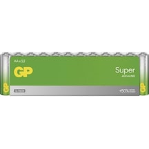 Gp Super Alkaline - Lr06 - Aa Size - Kalem Boy Alkaline Pil - 12li Paket