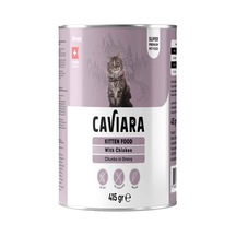 Caviara Yavru Kedi Konservesi Sos İçinde Et Parçacıklı Tavuklu 415 Gr