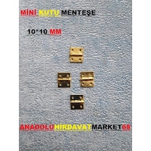 Dekoratif Mini Tavla ve Kutu Menteşe Sarı Renk 4 Adet 10x10m