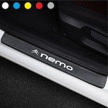 Citroen Nemo Için Karbon Kapı Eşiği Sticker ( 4 Adet )
