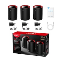 Cudy M3000 3 Pack 2.4 Ghz - 5 Ghz AX3000 Mbps Kablosuz Router