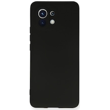 Xiaomi Mi 11 Uyumlu Kılıf Nano İçi Kadife Silikon - Siyah