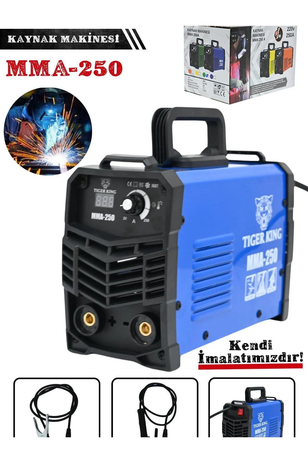 Kaynak Makinası 250 Amper Mavi
