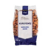 Metro Chef Badem İçi 250 G - Amerikan 20-24 Badem, Tuzlu Atıştırmalık 3'li Ekonomik Paket - 3 A Tarı