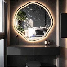 Lys Günışığı Lazer Kumlamalı Lavabo & Banyo Aynası Dokunmatik Sensörlü 80 X 80