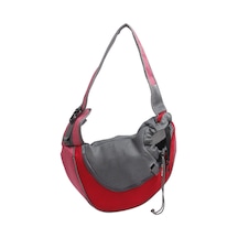 Geeksen Kedi Çantası Evcil Hayvan Çantası Omuz Çantası Köpek Göğüs Tarafı Sırt Çantası Taşınabilir Evcil Hayvan Çantası Evcil Hayvan Malzemeleri L Boyutu Kırmızı Artı Kır