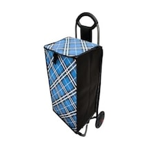 Tineke Pazar Araba Çantası Torbası Yedek Çanta 32x55x26 Cm 1 Adet Mavi Açık Mavi