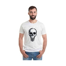 Kuru Kafa Baskılı Beyaz Erkek Tshirt (534484335)