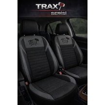 Honda Civic 1996 Ve Sonrası Uyumlu Trax Tay Tüyü Siyah Füme Koltuk Kılıfı