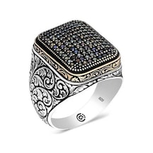 Gumush 546038465 Gümüş Siyah Zirkon Taşlı Kare Erkek Yüzük Gumush 546038465 Gümüş Siyah Zirkon Taşlı Kare Erkek Yüzük