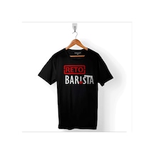 The Reto Barista Coffee Kahve Espresso Baskılı Tişört Unisex T-shirt 001