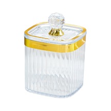 Suntek Magideal Gıda Saklama Kabı Kapaklı Kavanoz Baharat Servis Altın