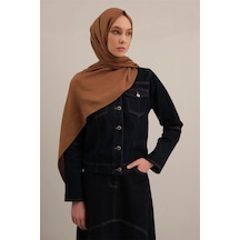 Armine Link Desen Bambu Cotton Şal 2 KAhverengi