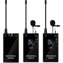 Ckmova Um100 Kit 2 Ultra Kompakt Uhf Kablosuz Yaka Mikrofon Set