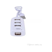 4 Port Usb Çoğaltıcı Çoklayıcı Hub Usb 2.0 Çoklama Pc Laptop - Beyaz 01