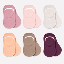 Bistyle Mix Babet Çorap 6'lı Bs30101m Gül Kurusu Gül Kurusu