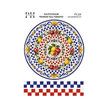 Polyesterhobi Premium Sulu Transfer 25x35 Cm İtalyan Esintisi Ve Limon Desenli Ps 228