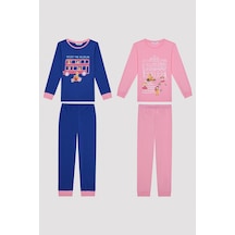 Penti Kız Çocuk Visit Museum Çok Renkli 2li Pijama Takımı