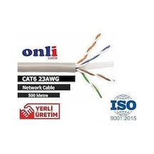Onli Er-6002 U-utp 23 Awg Cca Cu 500 Metre Cat6 Kablo