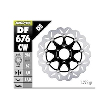 Honda Goldwıng Gl 1800 Ön Fren Diski 296 Mm 2011-20107galfer Dalgalı Hareketli Alüminyum Disk